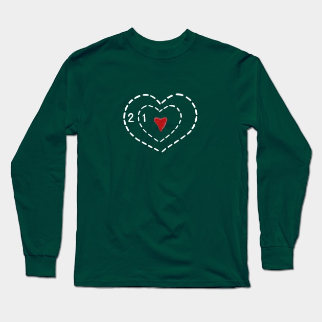 Grinchly Heart Long Sleeve T-Shirt by bronzarino